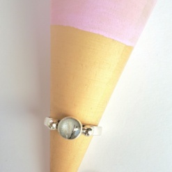 Anillo Round plata mini