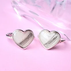 2 Anillos cuore plata 925