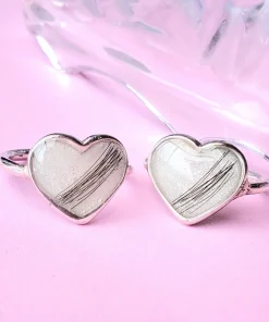 2 Anillos cuore  plata 925