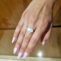 Anillo cuore plata 925