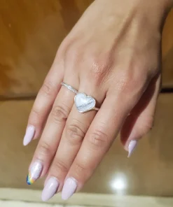Anillo cuore  plata 925