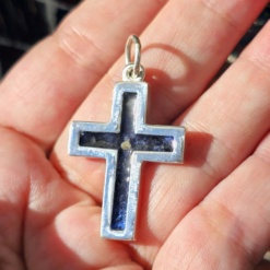 Cruz unisex plata 925