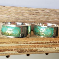 Par de anillos joa anchos + grabado