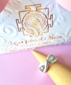 Anillo infinito ancho Delfi  plata 925