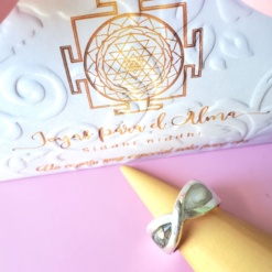 Anillo infinito ancho Delfi plata 925