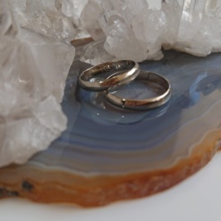 Alianzas oro blanco 18kt