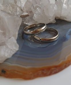 Alianzas oro blanco 18kt
