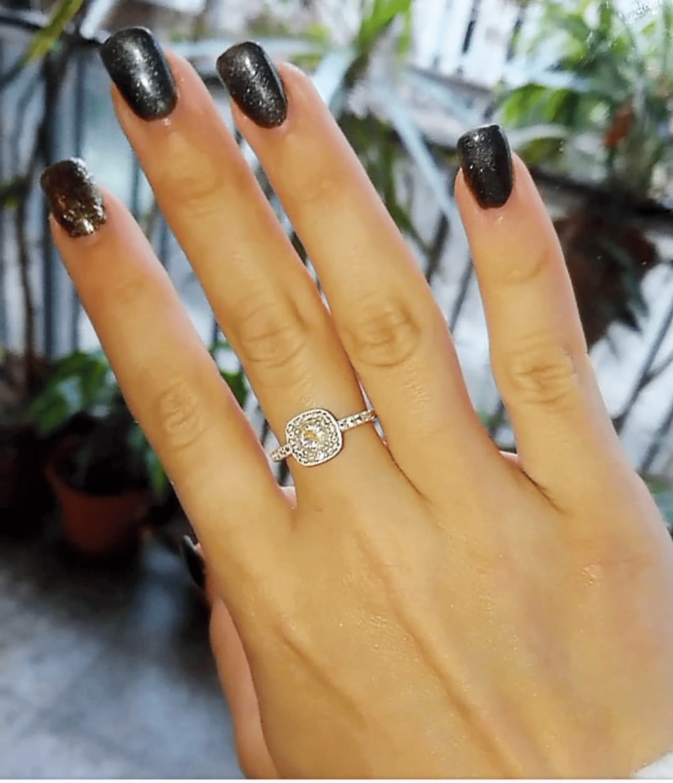 Anillo Jime cubics cuadrado