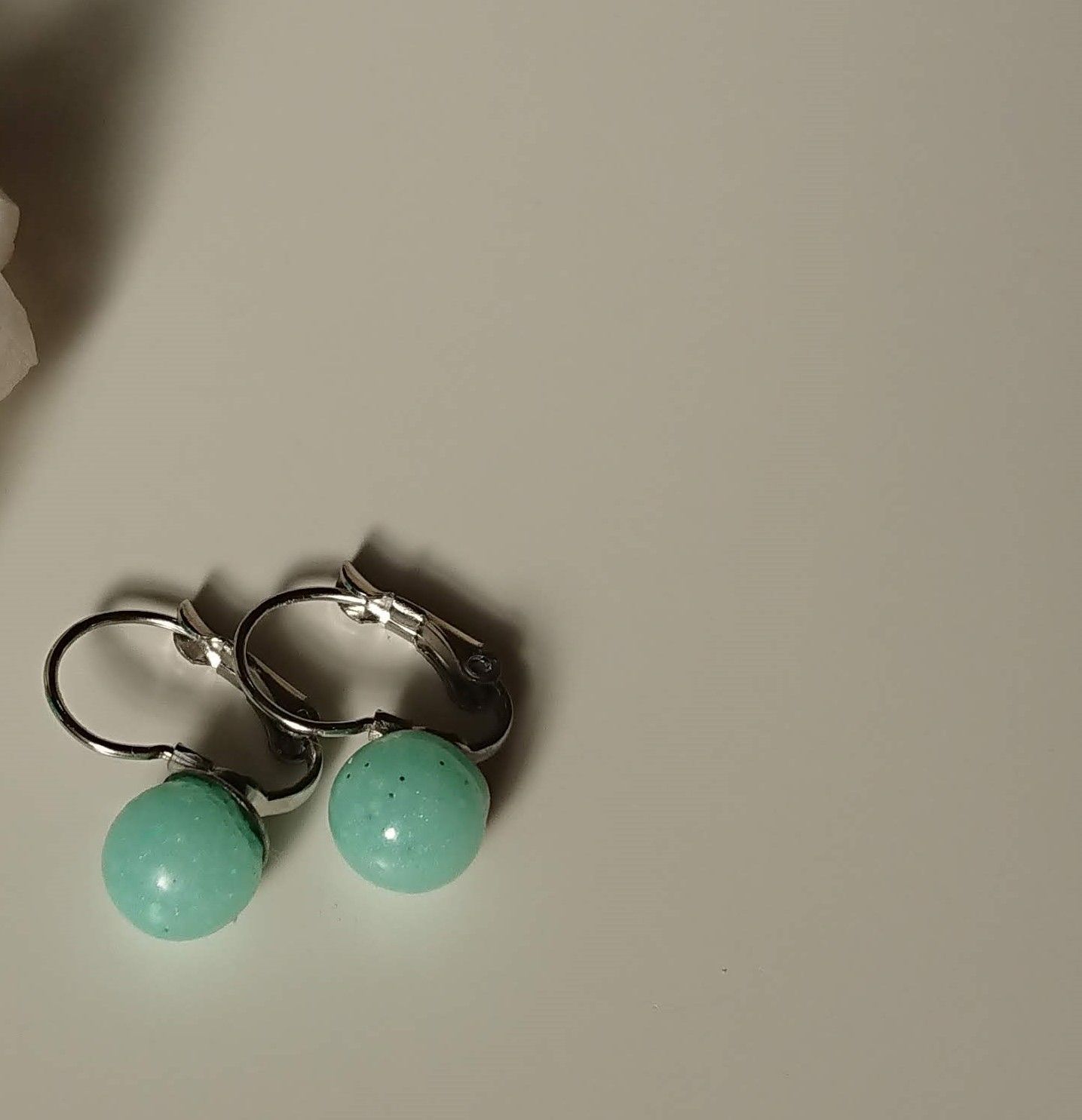 Aros perlas acero