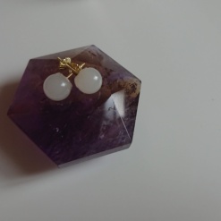 Aros perlas oro 18k