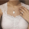 Ovalo con engarce de plata