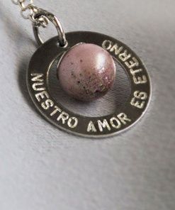Dije Ruso Noelia grabado ambos lados  plata 925