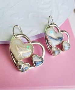 Corazón Julia triple  plata 925