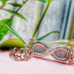 Pulsera infinito + grabado plata 925