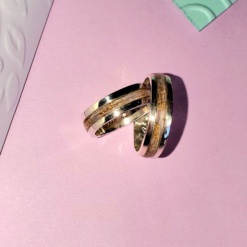 Par de Anillos Eternal plata 925 +grabado