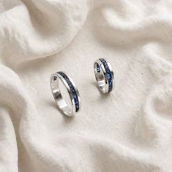 Par de Anillos Eternal plata 925 alianzas