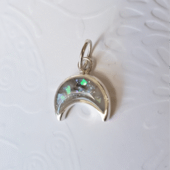 Dije Selene plata 925 luna (puntas para abajo, puntas para arriba o vertical)