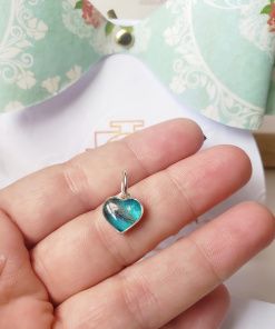 Mini dije corazón plata 925