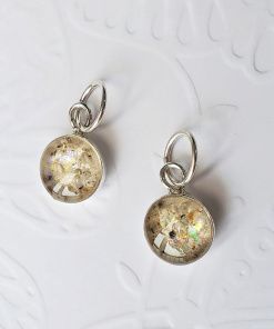 2 Mini dije círculo unisex  plata 925