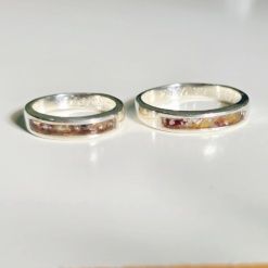 Par de Alianzas plata 925 Sin fin